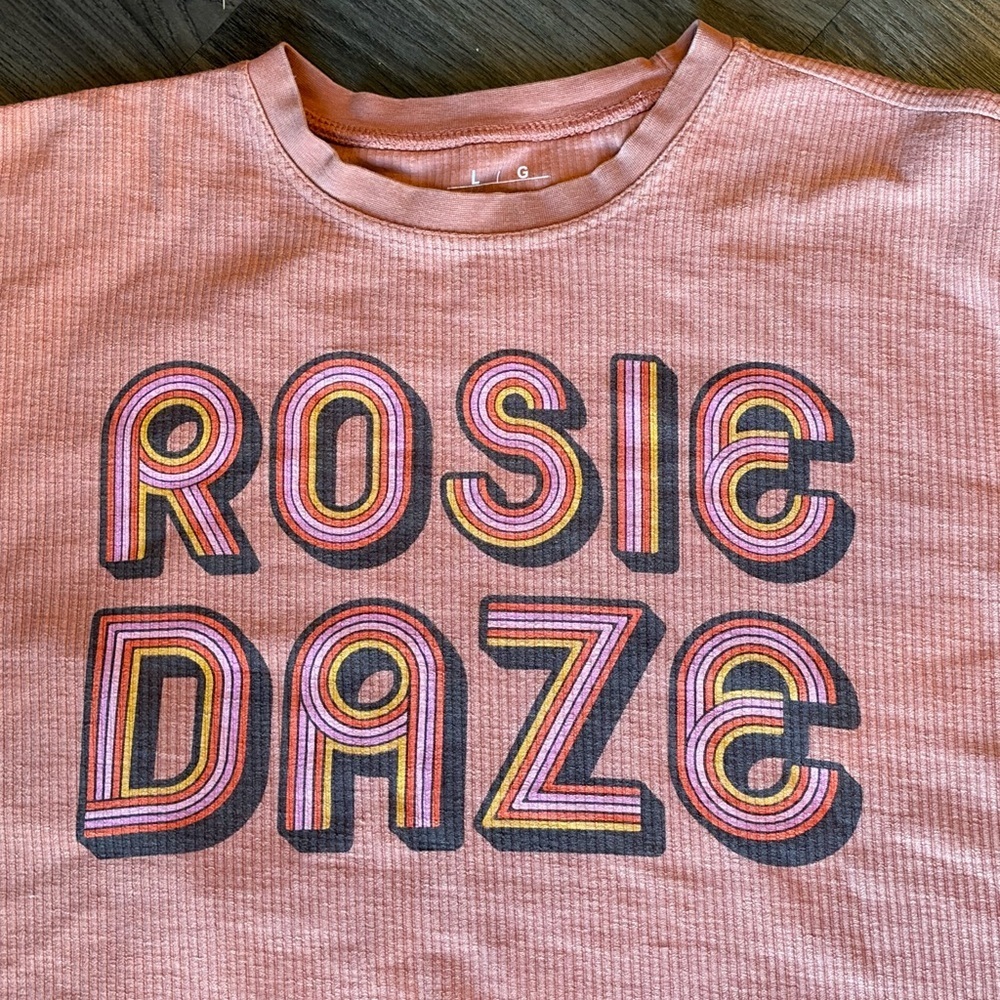 Rosie Daze Corded Crew - Size Large - Picture 2 of 3